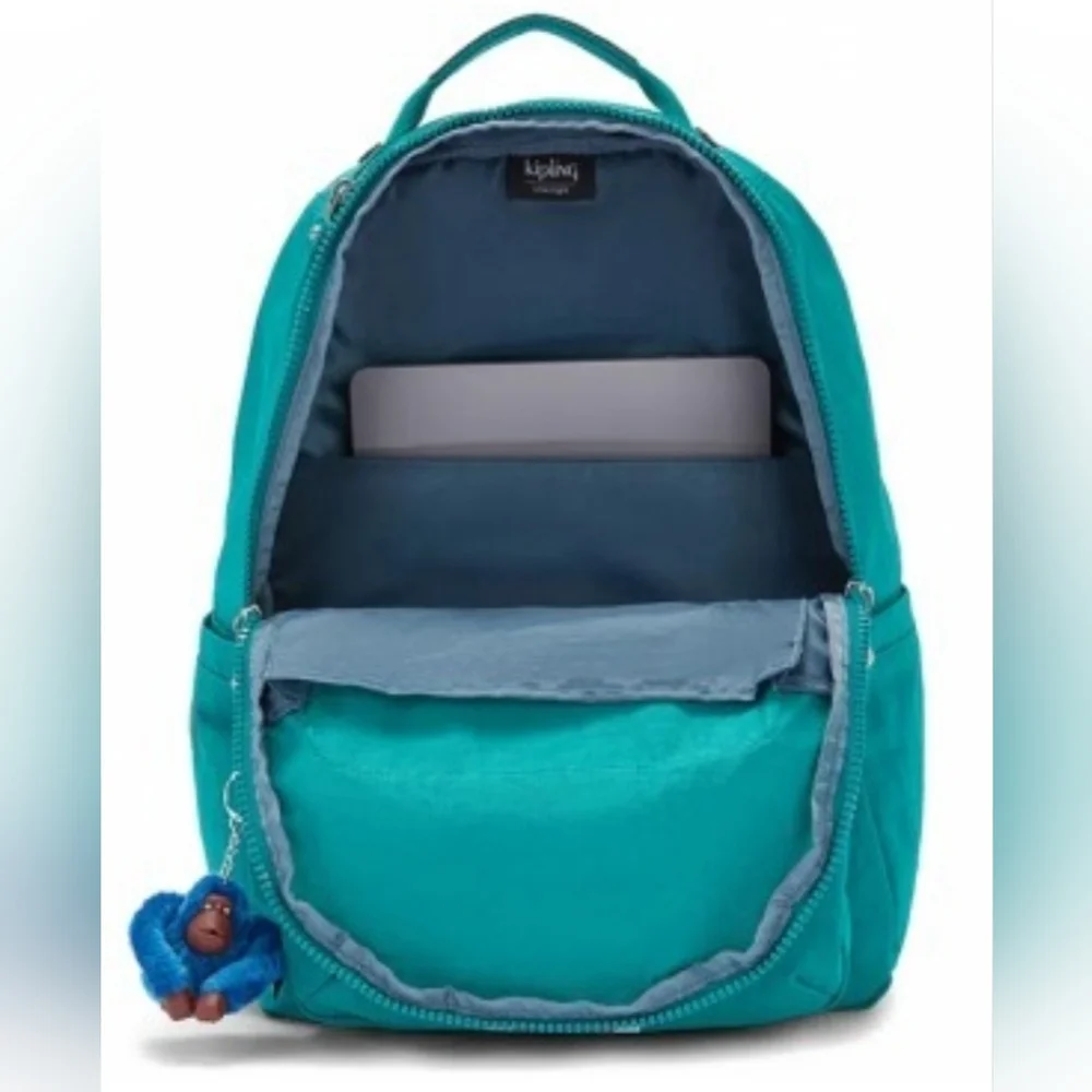 KIPLING SEOUL PINE GREEN BACKPACK 15inch